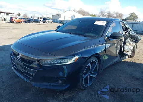 2022 Honda Accord Sport из США, поврежденный, VIN 1HGCV1F39NA081718